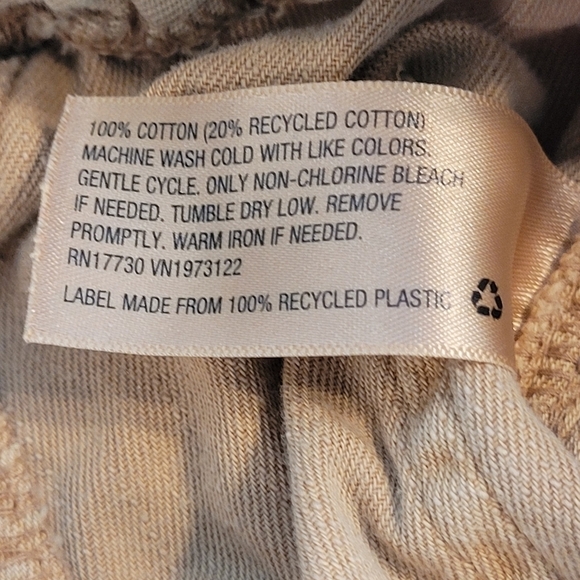 Universal Thread 100% Cotton Khaki  Straight Leg Pants Women's Size 4 - Picture 9 of 14